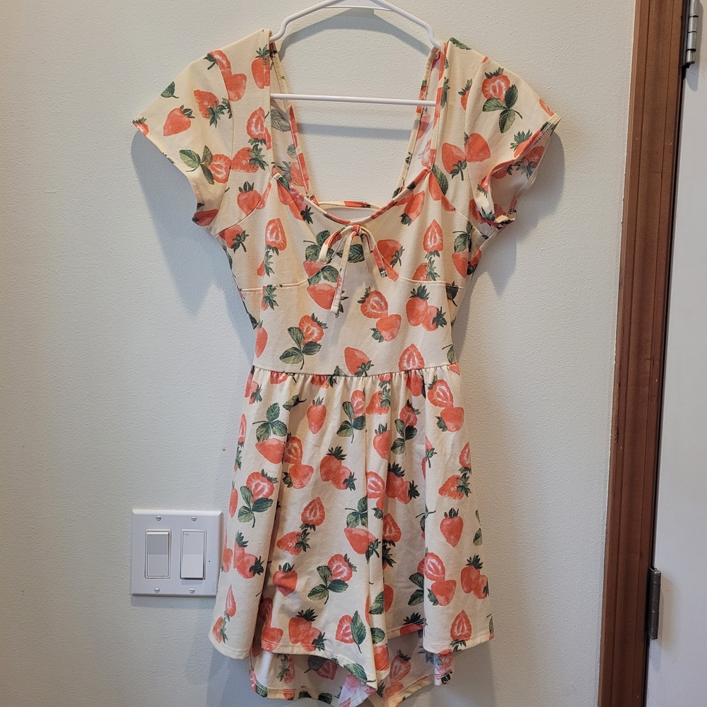 Arizona Strawberry Print Romper